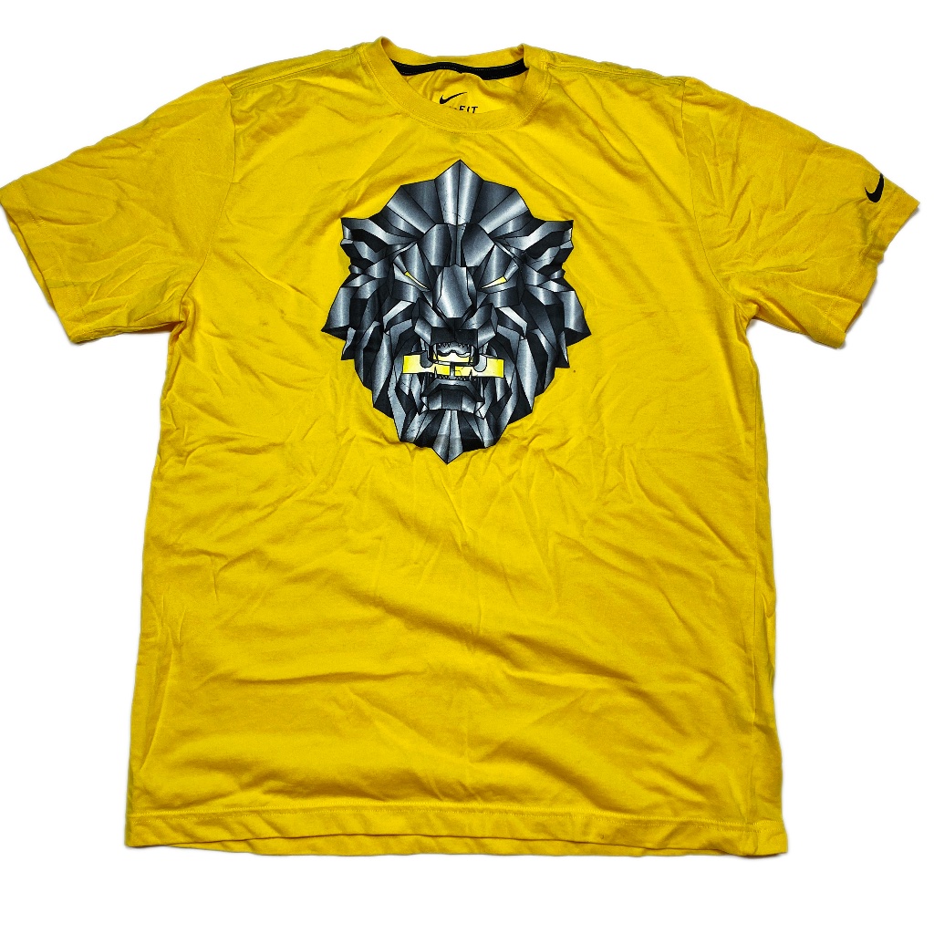 Lebron * James Chrome Lion King Nike Athletic Cut Dri-Fit Short Sleeve Tee - L